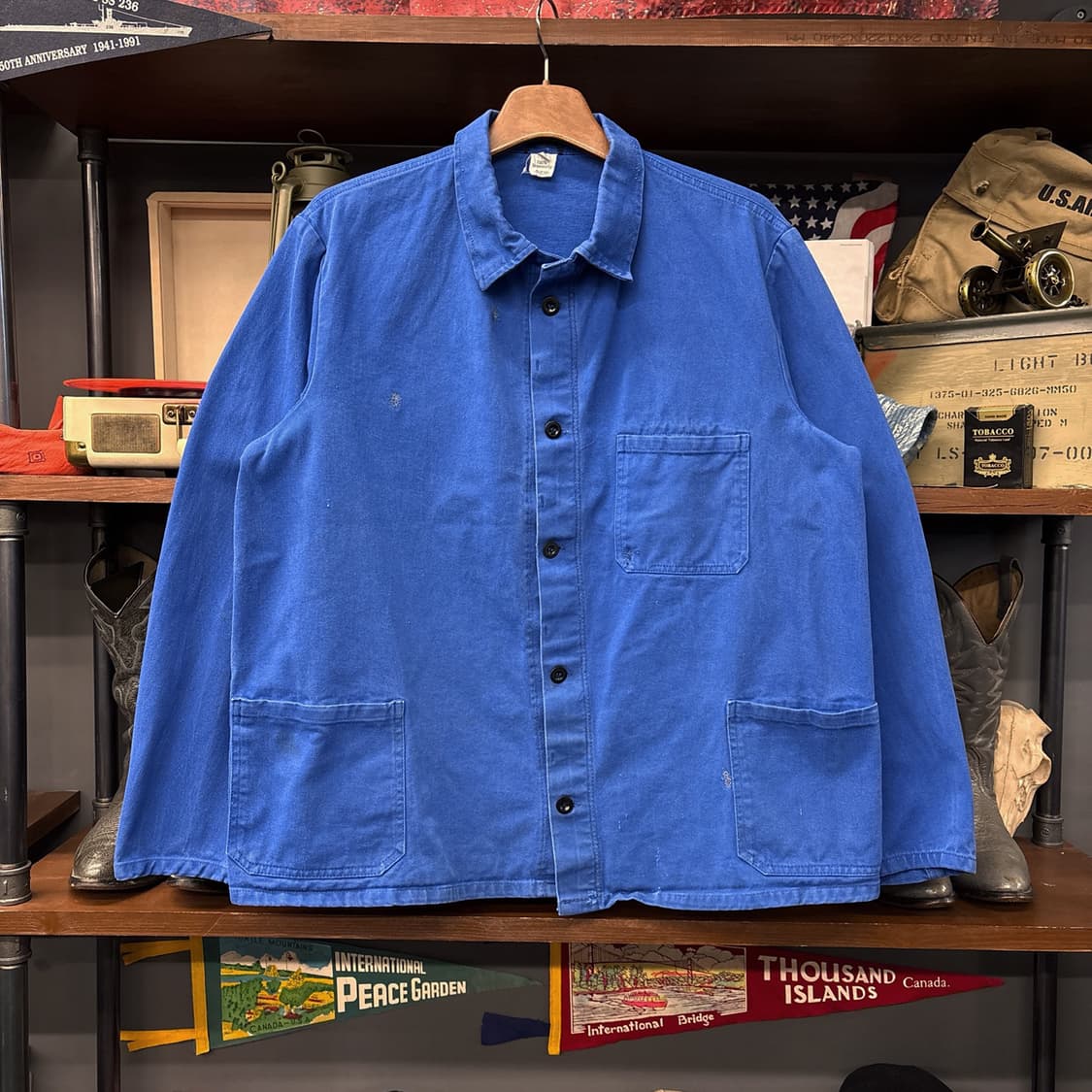 60s-70s 프렌치 워크 자켓 / 빈티지 초어 자켓 워크 웨어 N798 상품이미지1