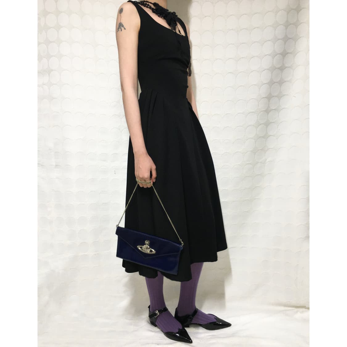 빈티지 드레이핑 원피스 상품이미지3