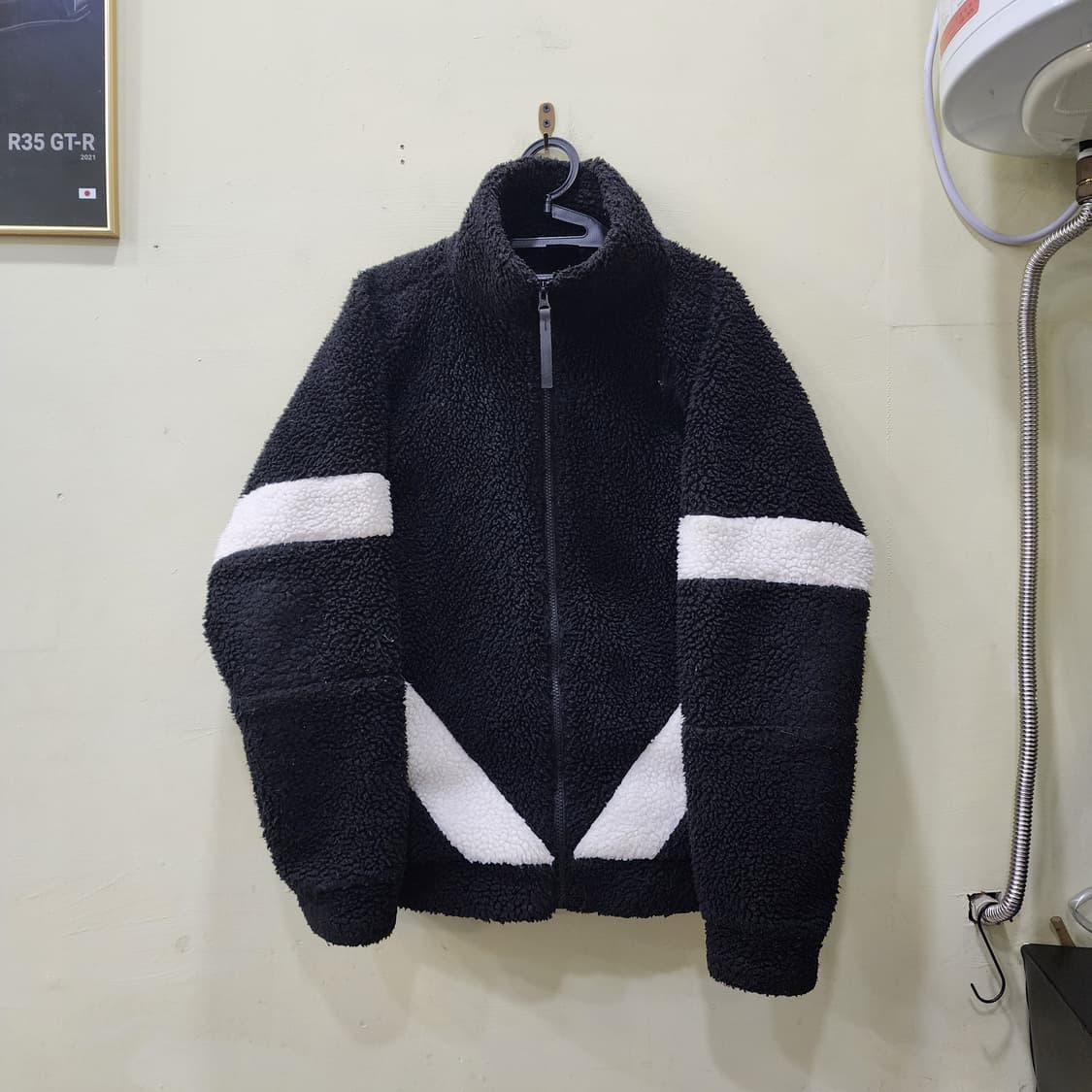 [M] SPYDER 보아 플리스 집업 점퍼 (블랙) 상품이미지1