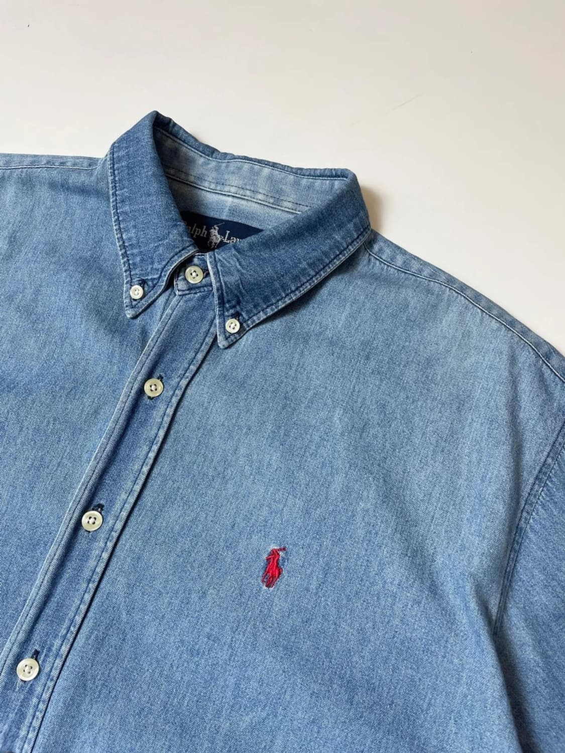 폴로 랄프로렌 레드포니 데님 반팔 셔츠 PN9654 상품이미지3
