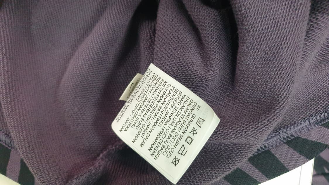 나이키 퍼플/블랙 지브라 크롭 긴팔티L 상품이미지6