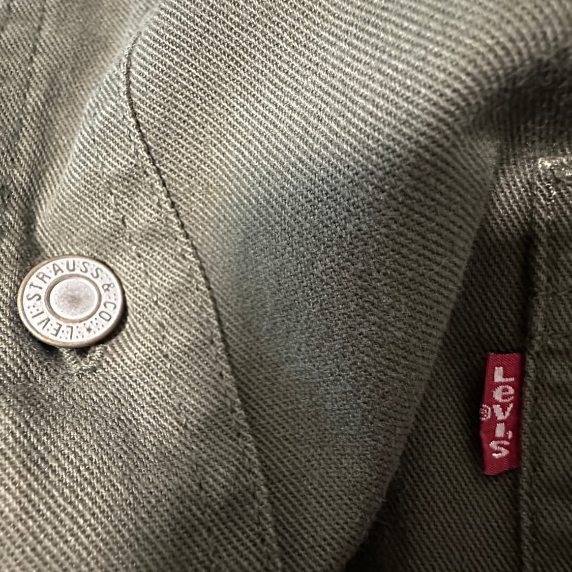 LEVI'S 00's work shirt olive green 상품이미지3