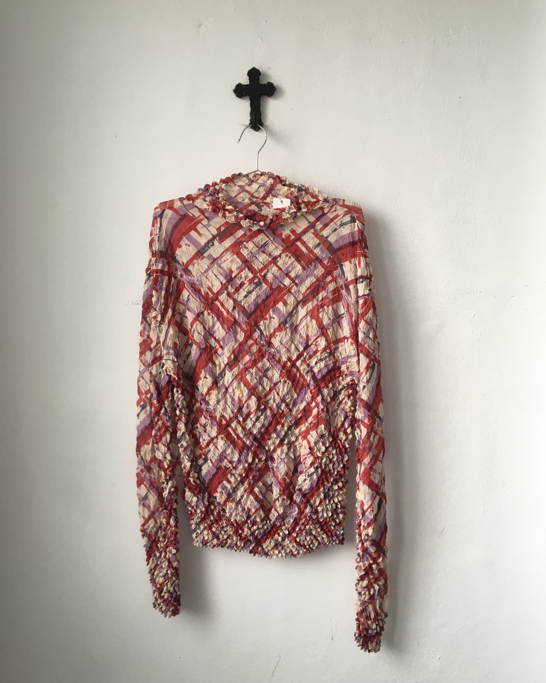 Pattern pleats top 상품이미지1