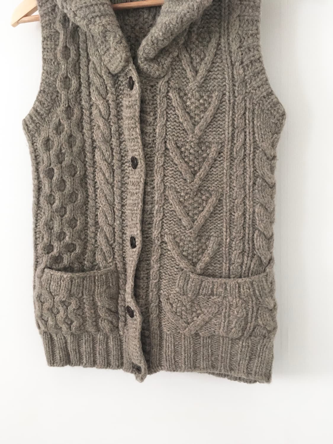 cable wool vest  상품이미지3