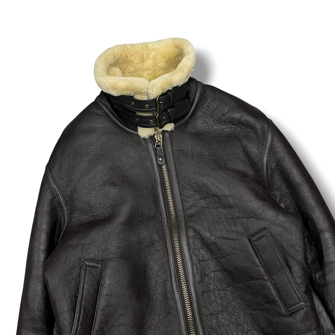 빈티지 B-3 무스탕 레더자켓 s08604 상품이미지4