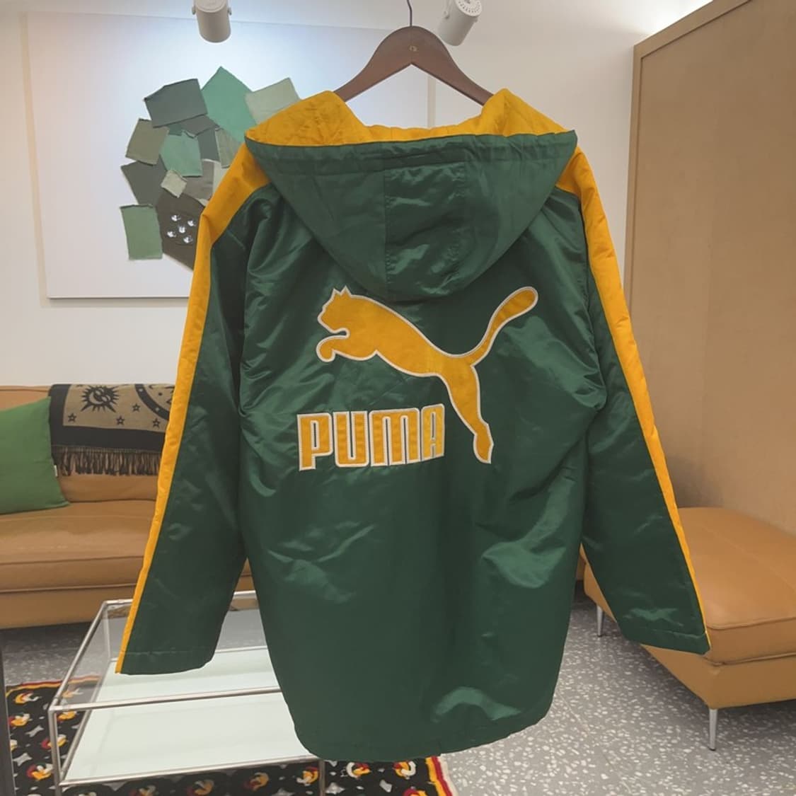 푸마 일본 빈티지 올드스쿨 배색 오버핏 바람막이 자켓 2XL C06681 상품이미지4