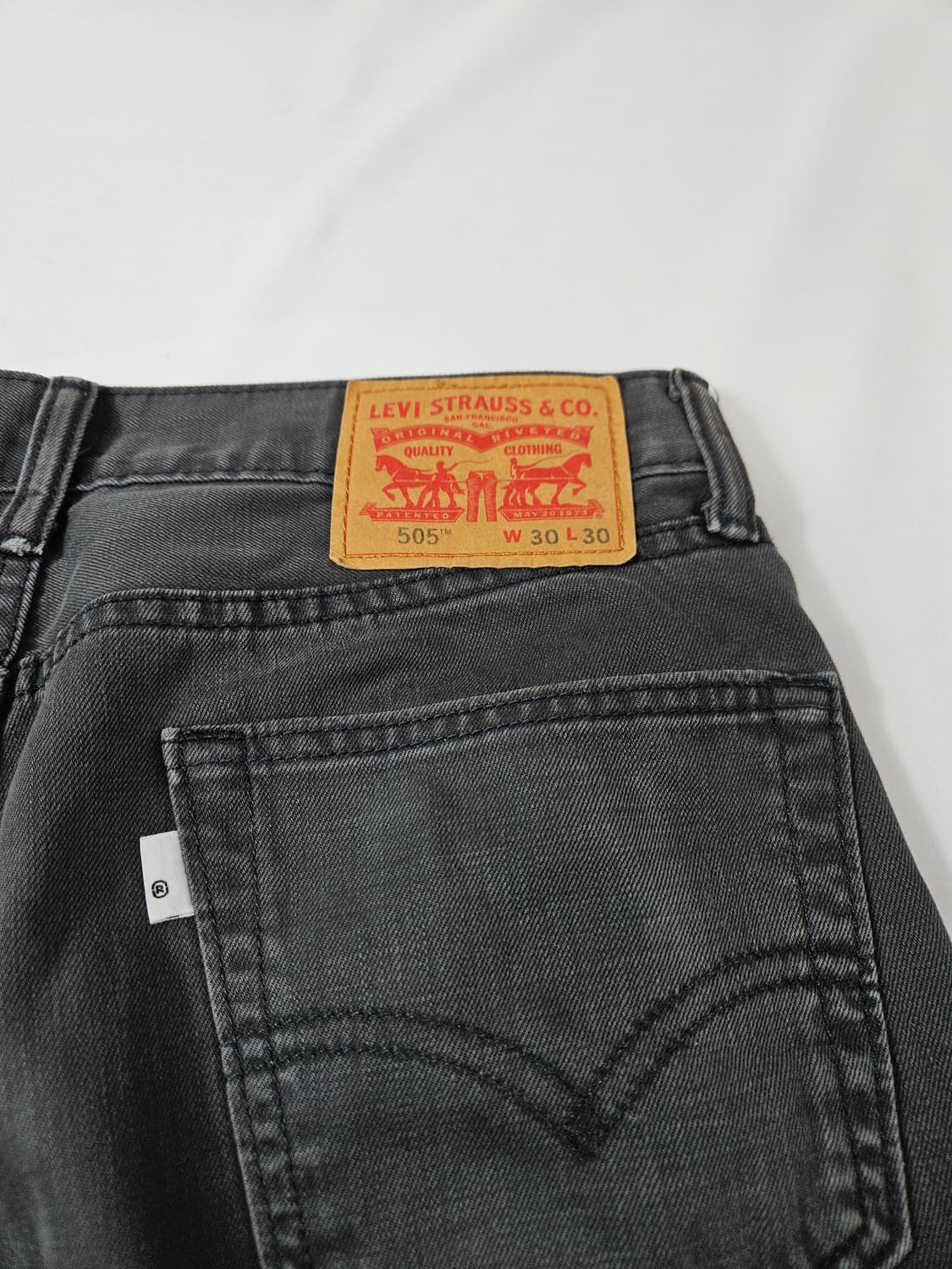 리바이스 505 화이트탭 그레이진 데님팬츠 청바지 빈티지 30 상품이미지3