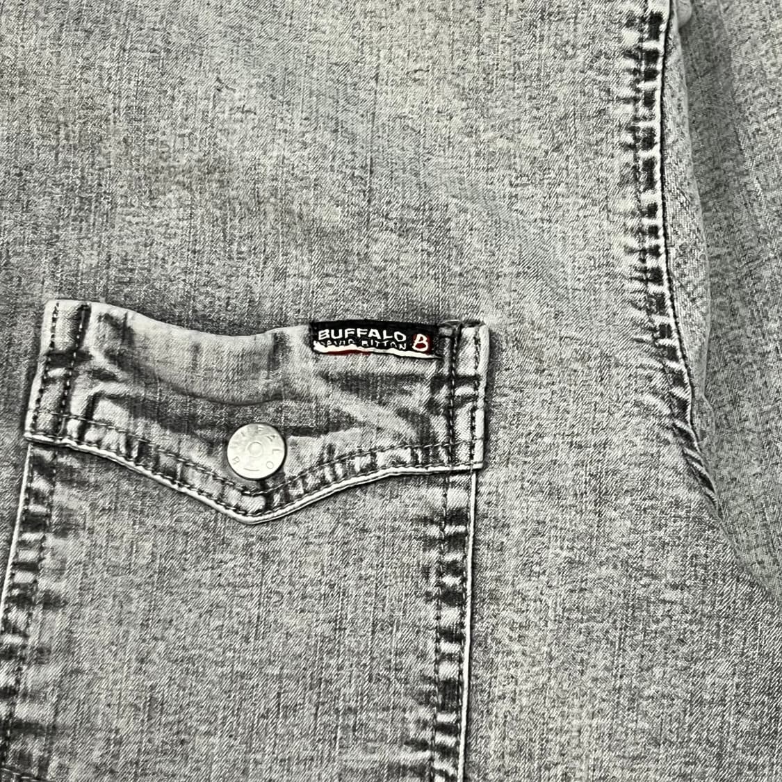  버팔로 워싱 데님 셔츠 y14997 상품이미지4