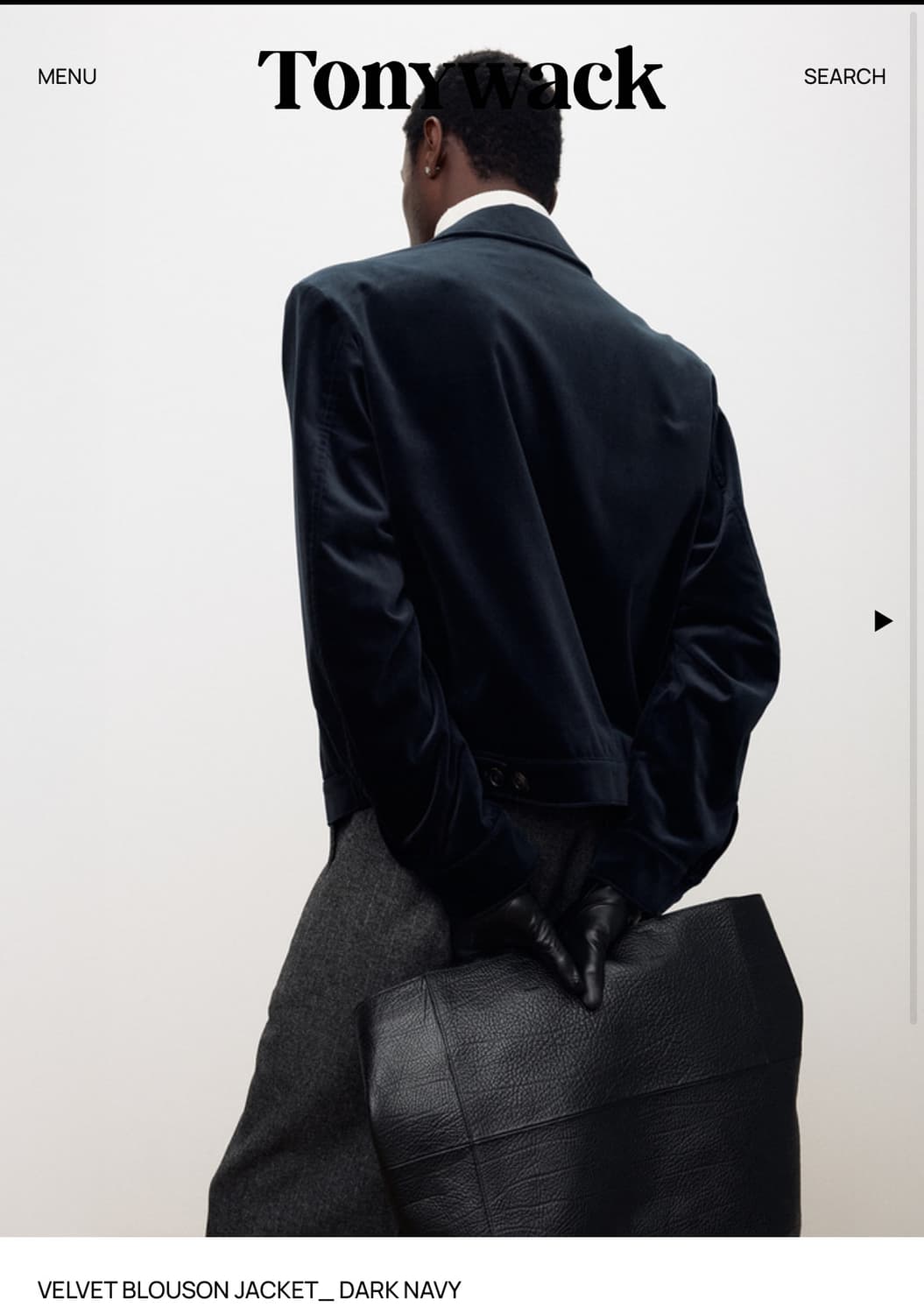 토니웩 벨벳 자켓 네이비 L 상품이미지1