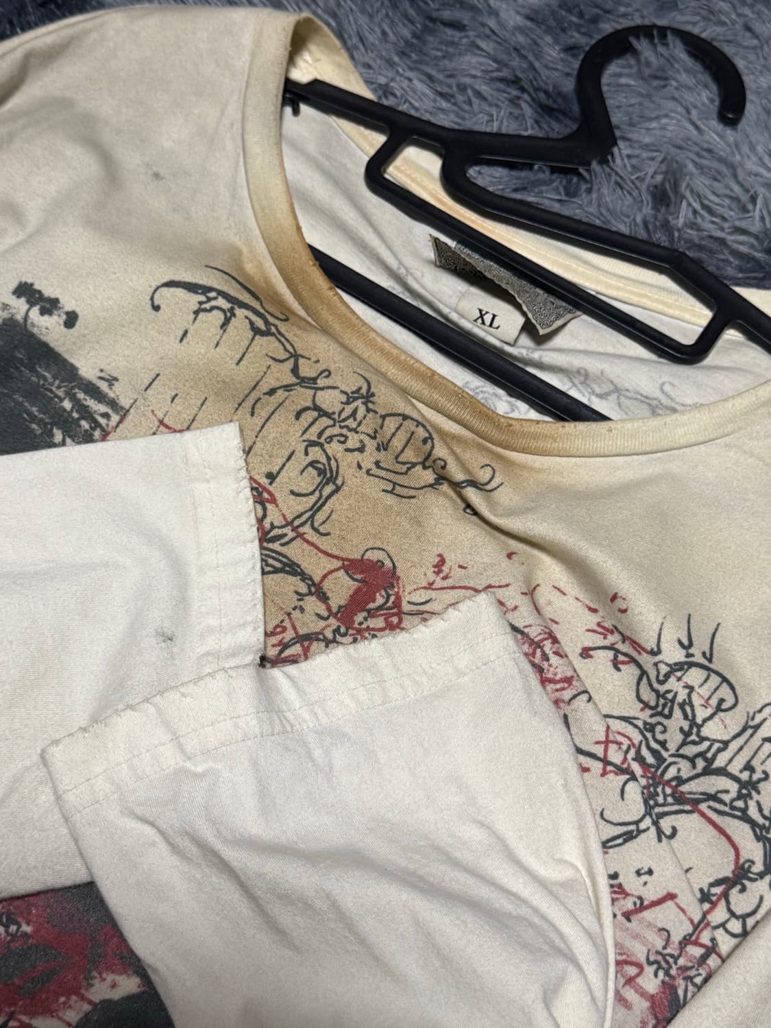 Vkei 무드 데미지 롱슬리브 상품이미지3