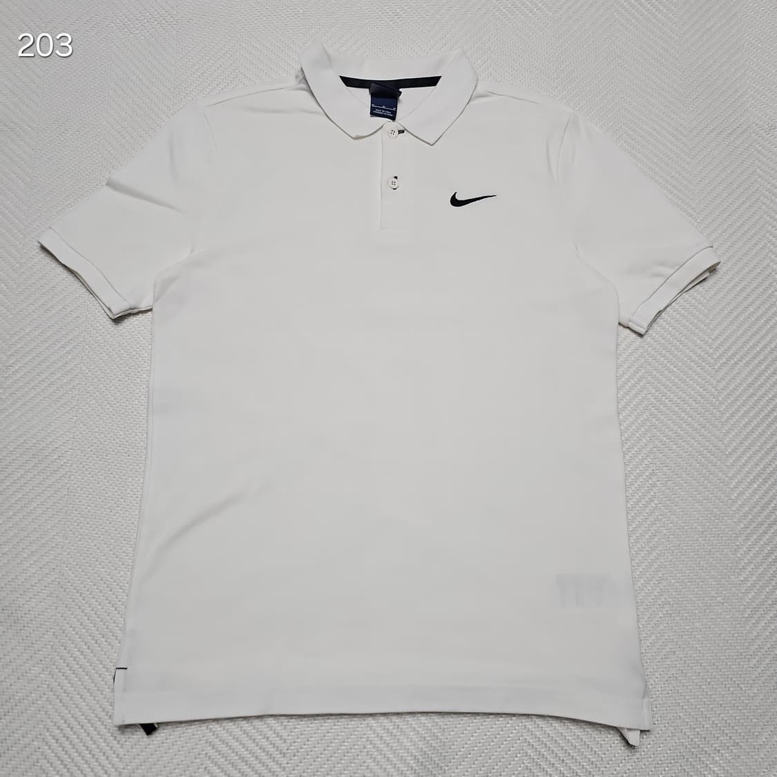 [M] 나이키 화이트 기본 로고 카라티 상품이미지1