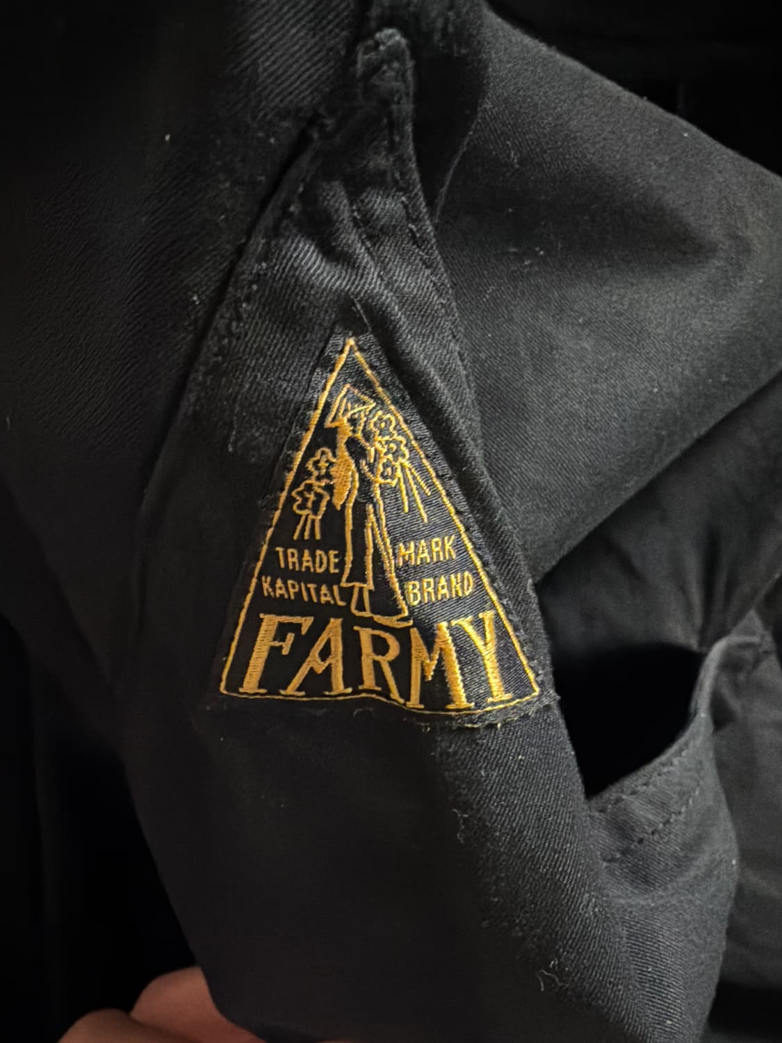 캐피탈 콤베드 개버딘 Ao 다이 카고 팬츠 블랙 1 사이즈 상품이미지4