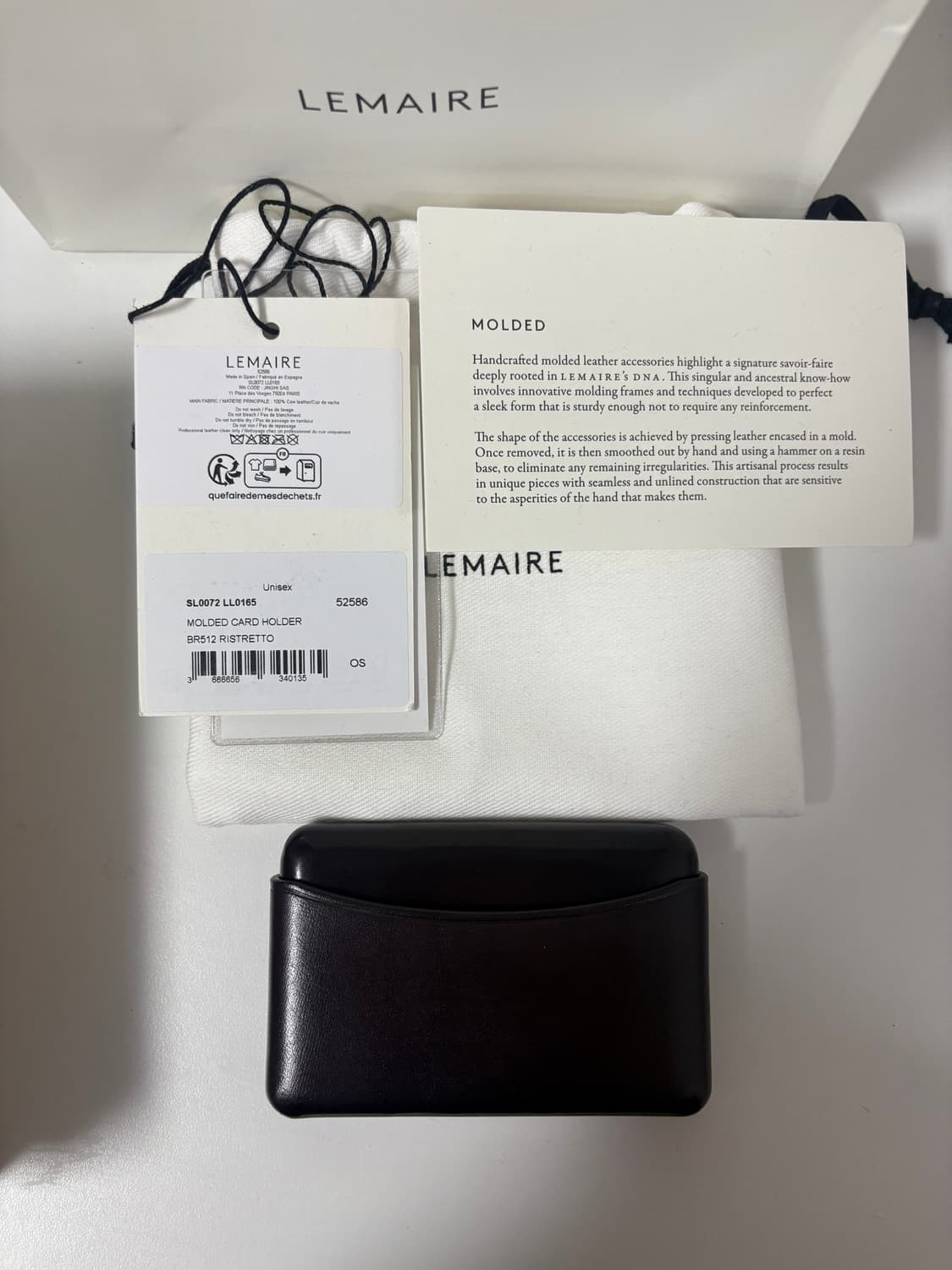 새상품 르메르 몰디드 카드홀더 리스트레토 컬러 판매 상품이미지2
