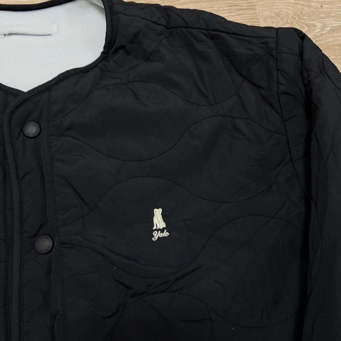 예일 신슐레이트 리버시블 퀼팅 후리스 자켓 [블랙/화이트] M/95 상품이미지4