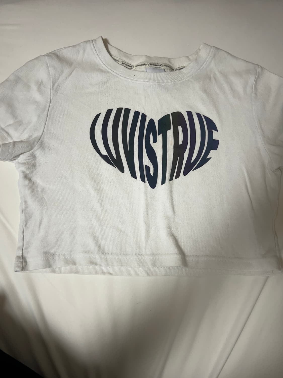 러브이즈트루 크롭티 상품이미지1