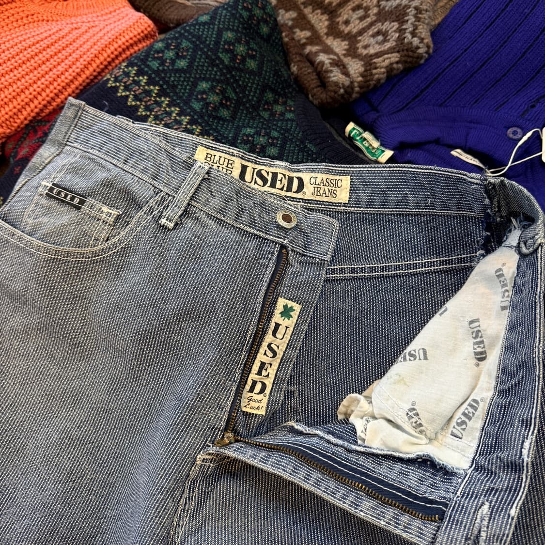 USA 미국빈티지 히코리 와바지 스트라이프 워크 팬츠 30 31 32 상품이미지1