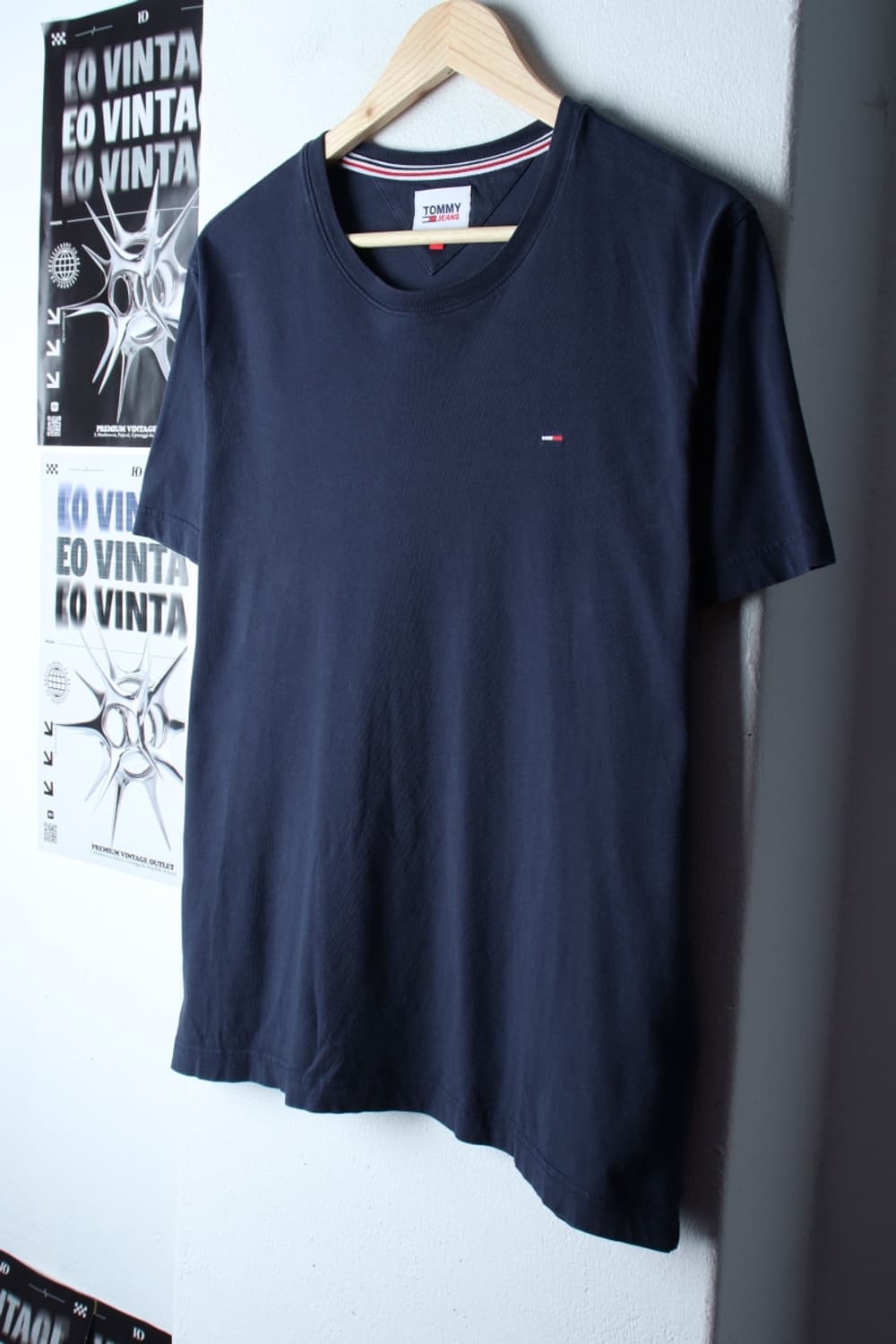 W(2XL) 타미힐피거 반팔 티셔츠 빅사이즈 네이비 기본-H31331 상품이미지1