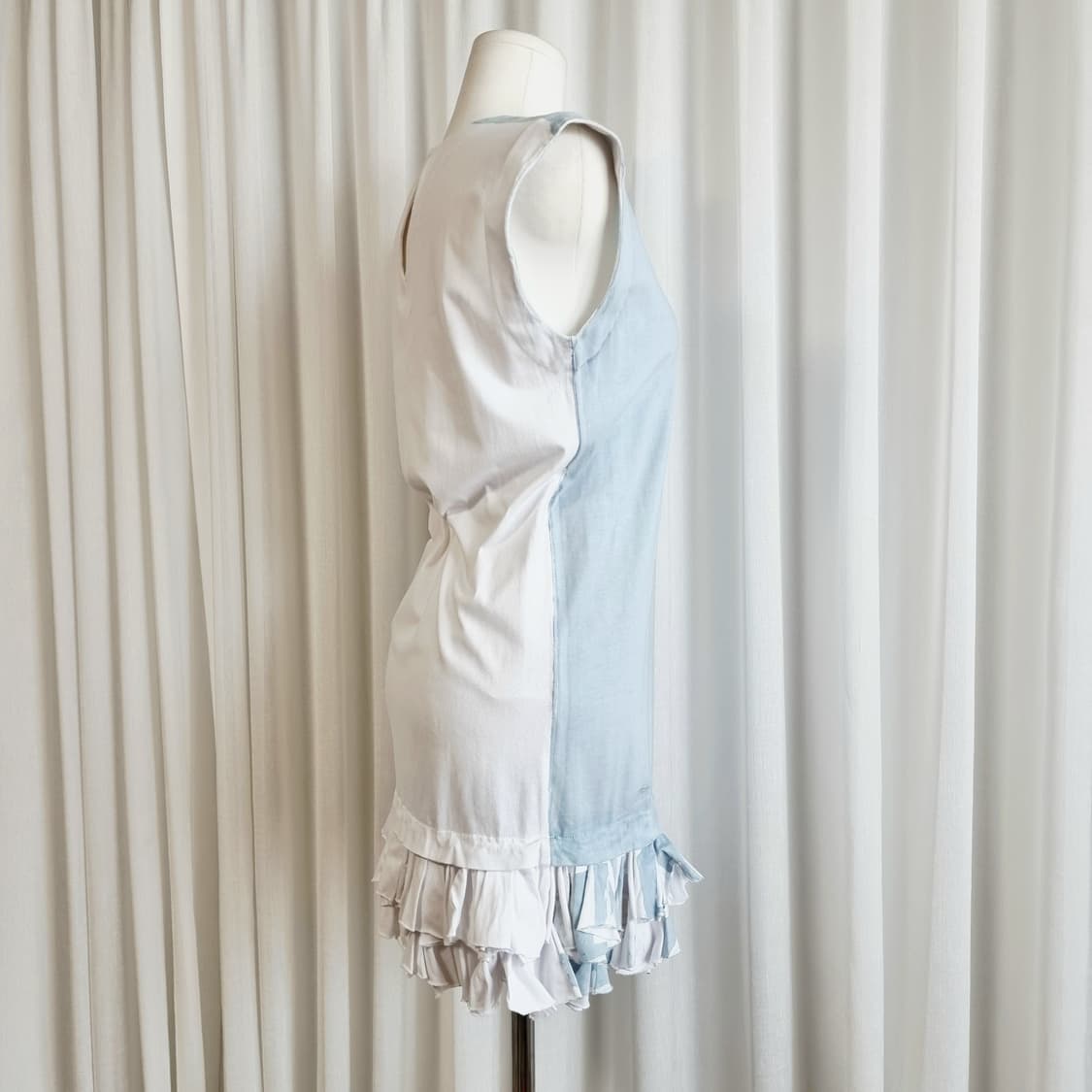 miumiu 미우미우 프릴단 코튼 원피스 (55/표기38) 상품이미지2