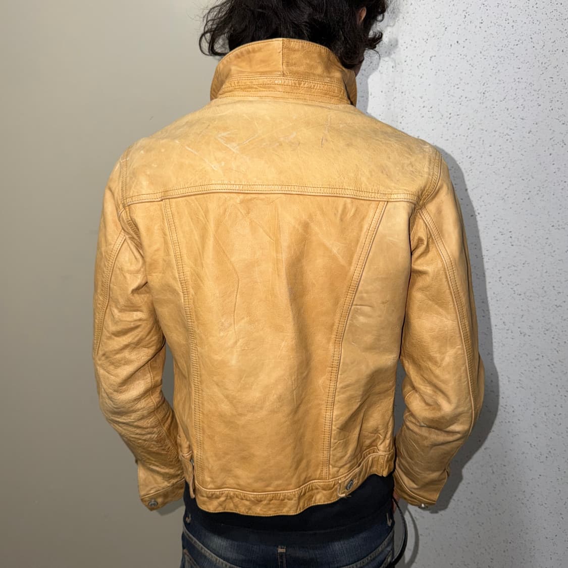 올드 갭 레더 트러커 자켓 상품이미지2