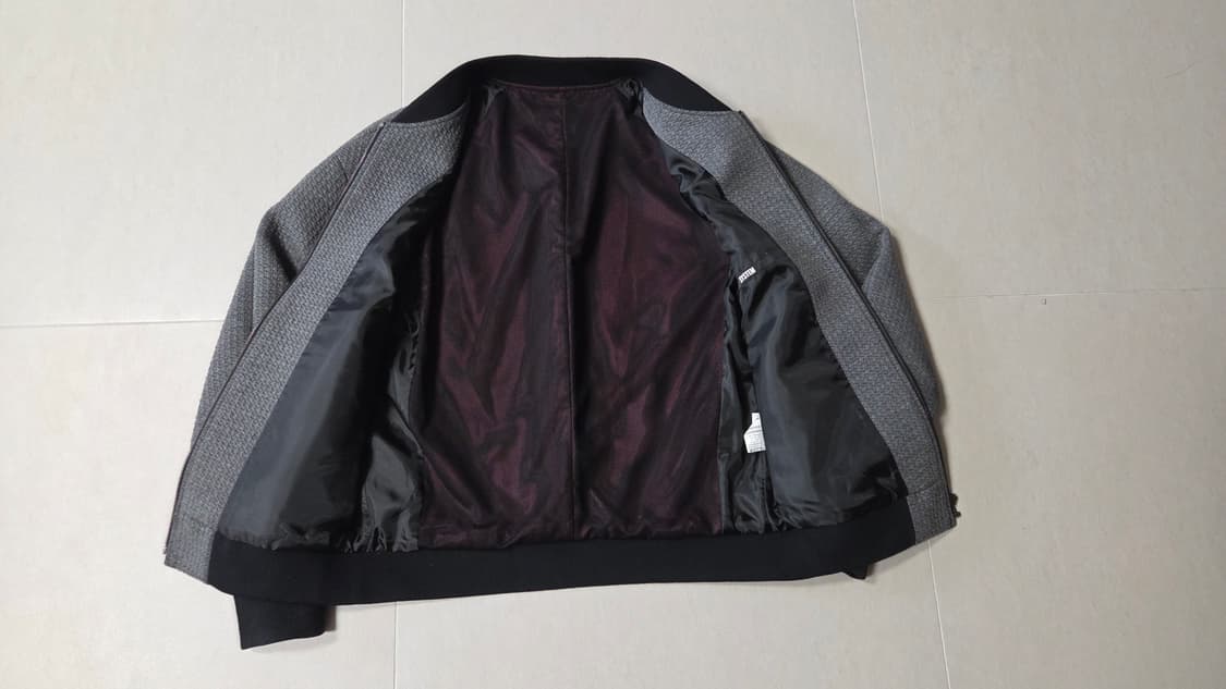 시스템 옴므 기하학 니트  블루종 점퍼 상품이미지6