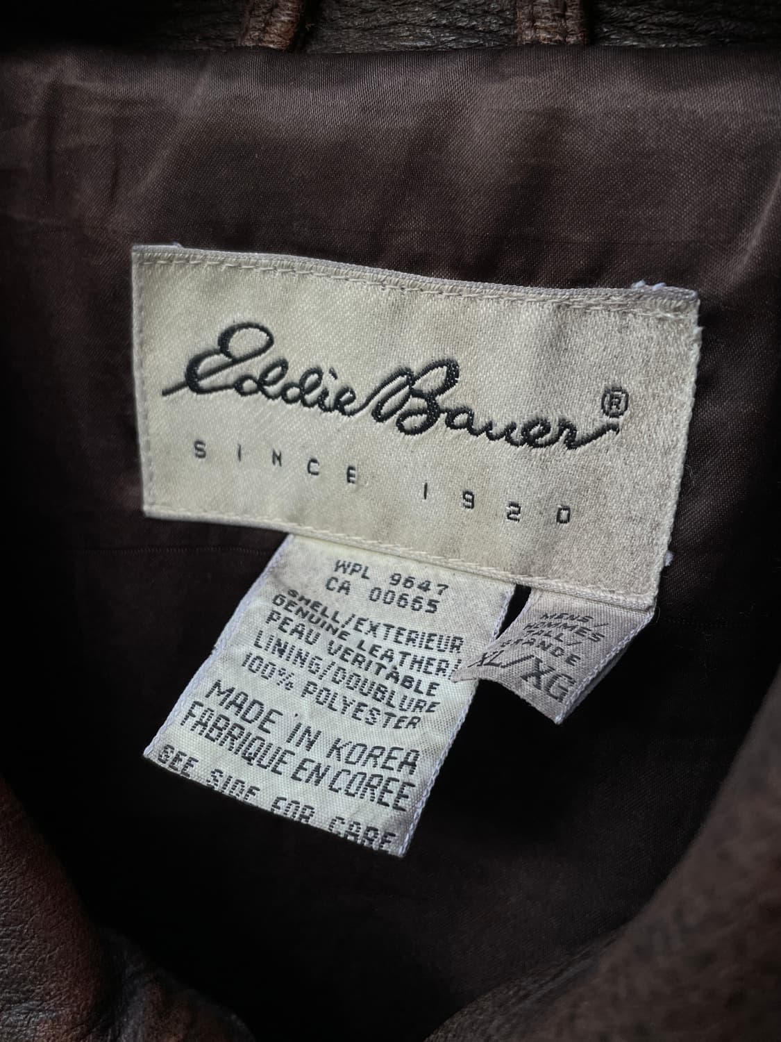 90s Eddie Bauer Distressed Leather Jk 상품이미지7