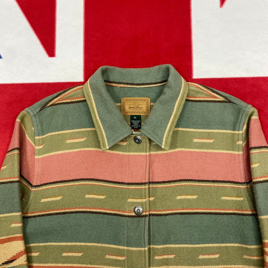 랄프로렌 네이티브 러그자켓 여성XL 상품이미지3