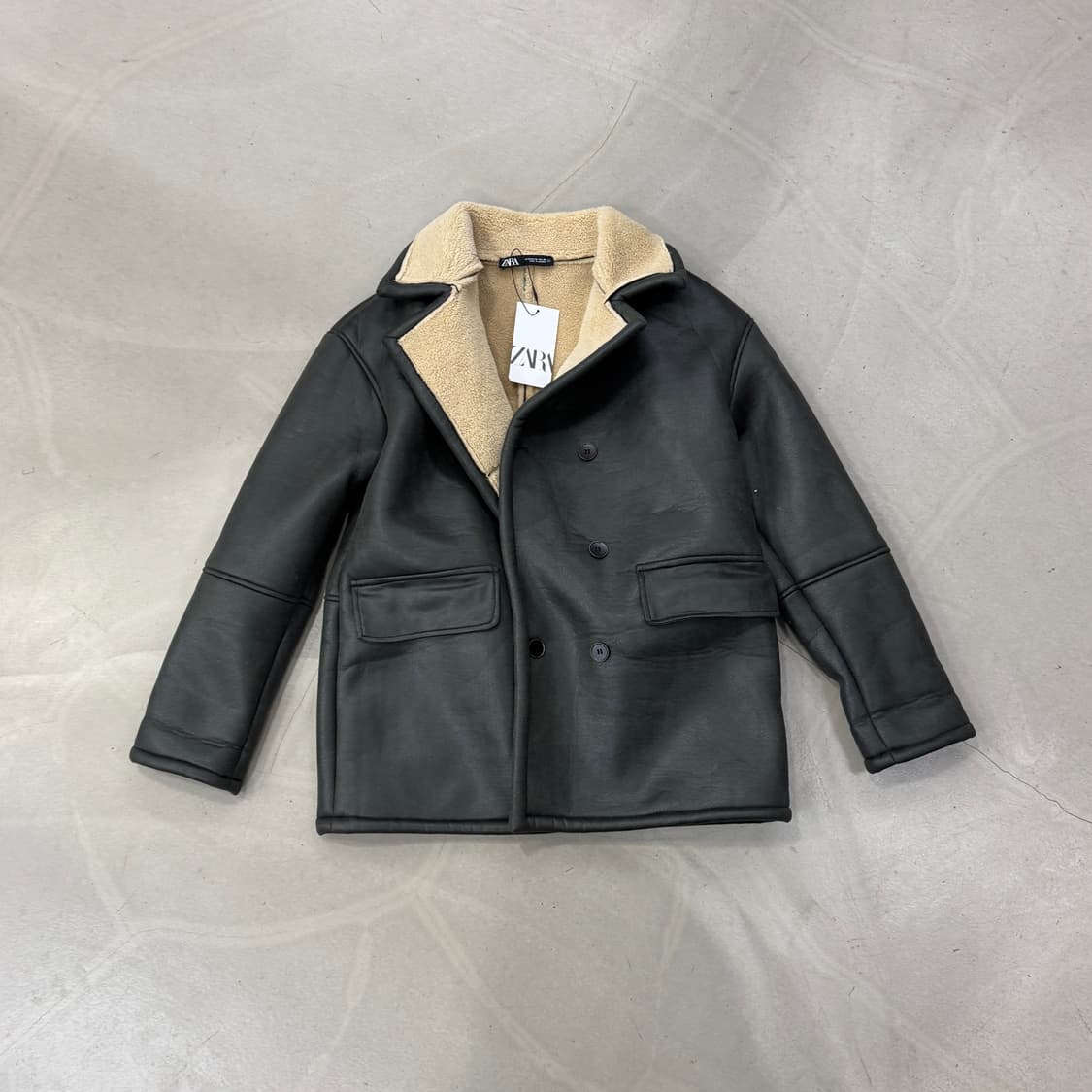 자라 무스탕 새상품 XS 상품이미지1