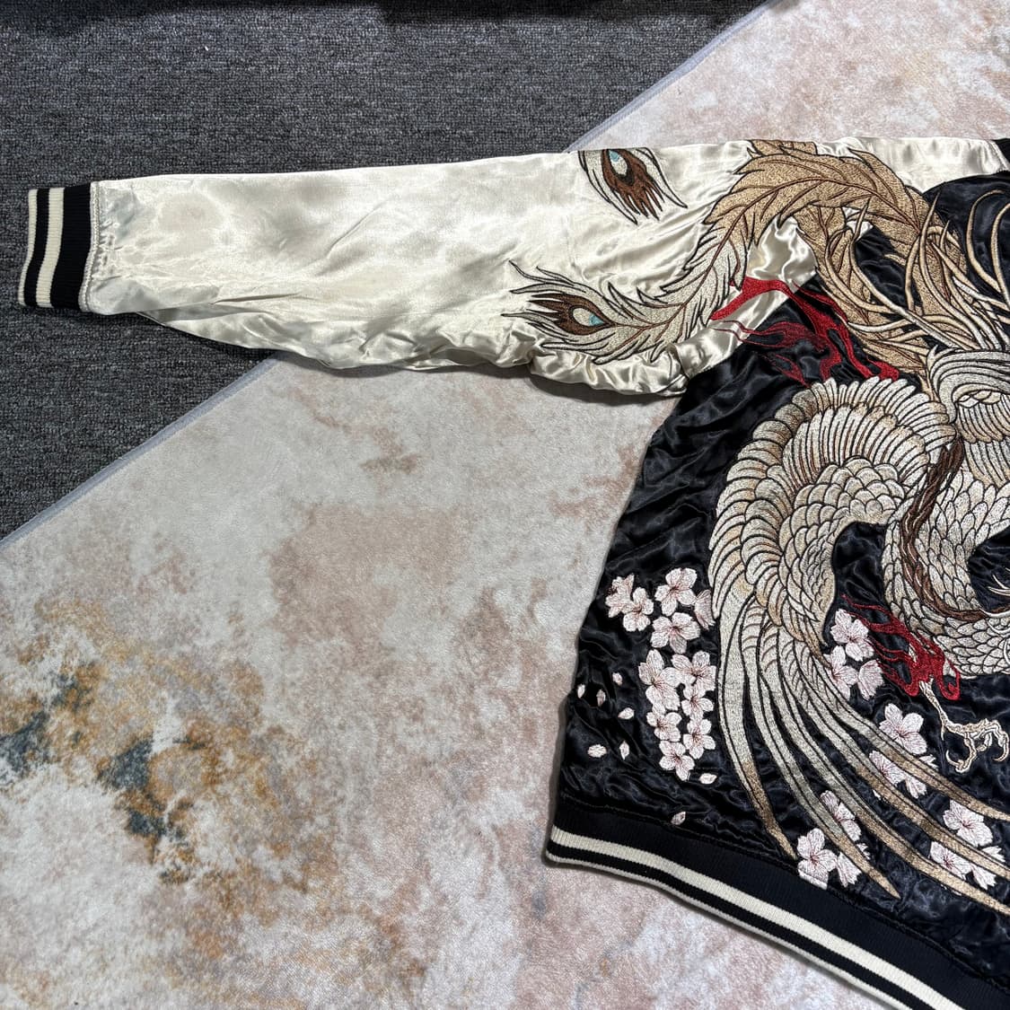 카라쿠리 타마시 봉황 리버서블 스카쟌 자켓 상품이미지3