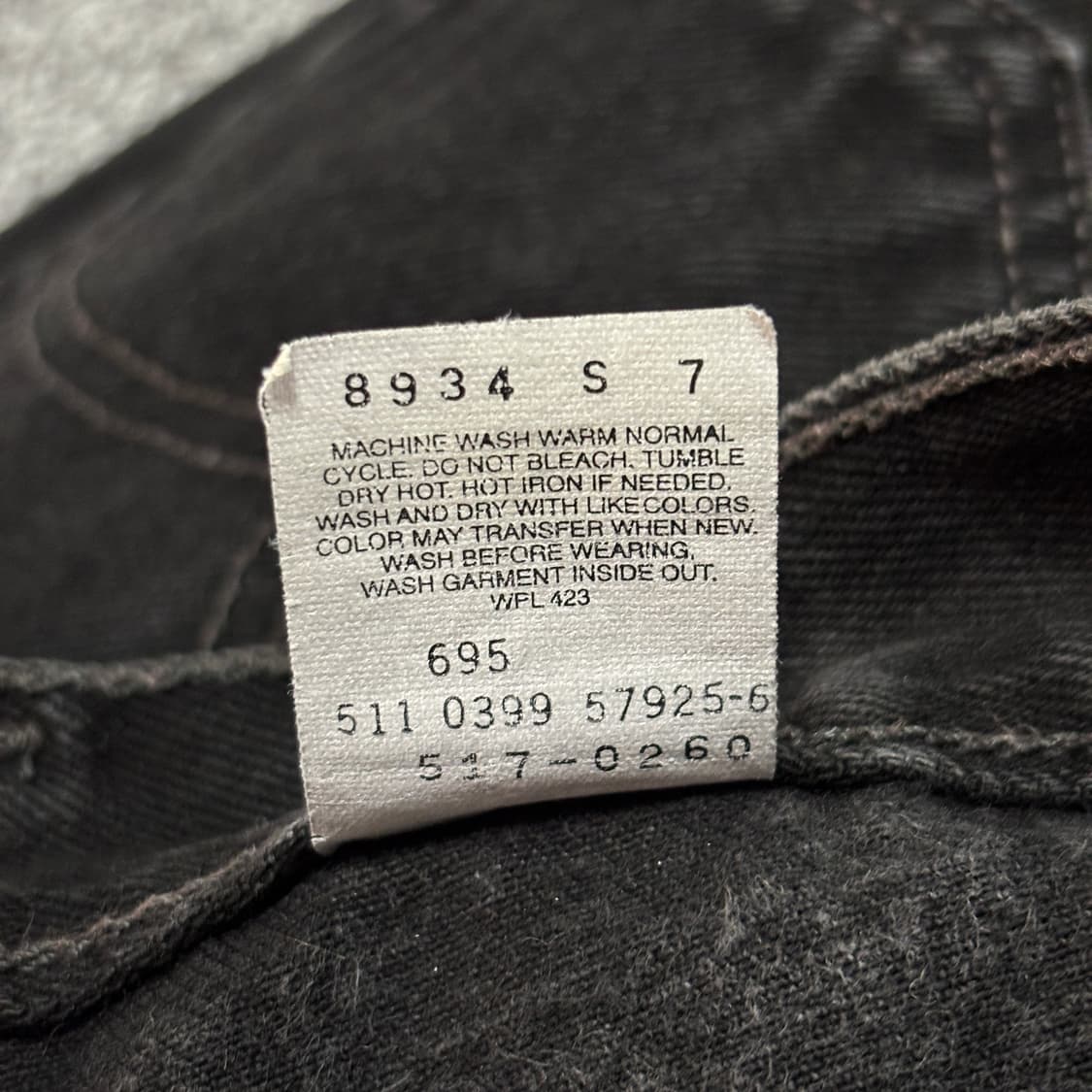 90s 빈티지 리바이스 517 블랙 허리43cm 상품이미지8