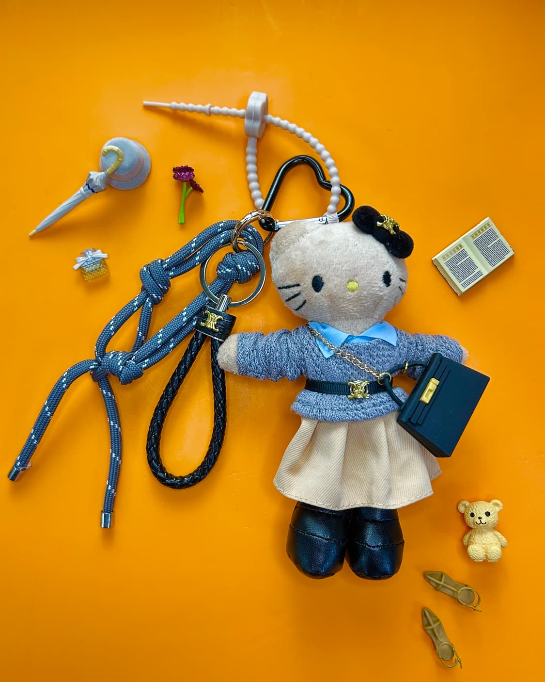 (4)롱다리키티 커스텀키링-데일리 프레피스쿨룩 상품이미지1