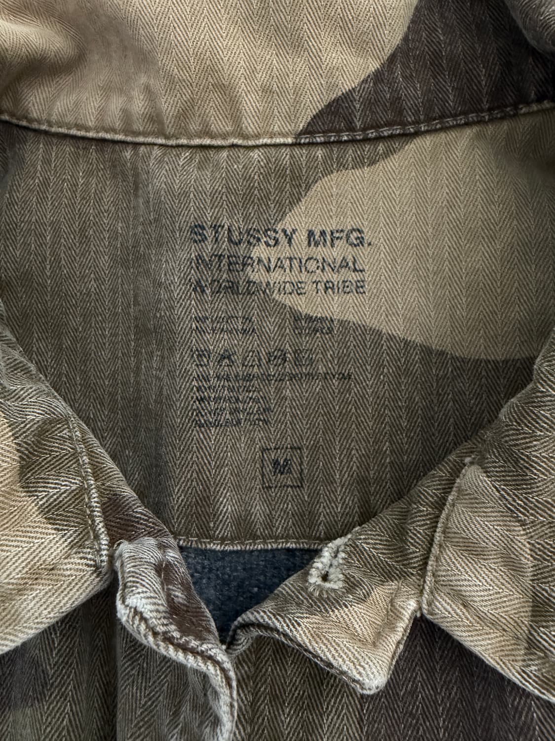 STUSSY 야상 자켓 카모플라주 패턴 스투시 상품이미지3