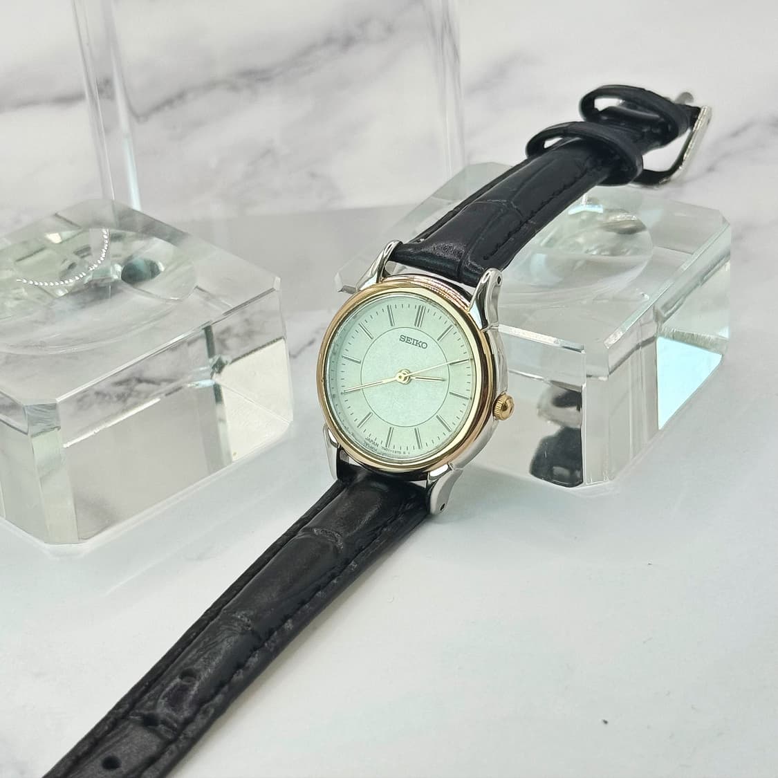 90s00s 빈티지 세이코 투톤 파우더 다이얼 워치 상품이미지4