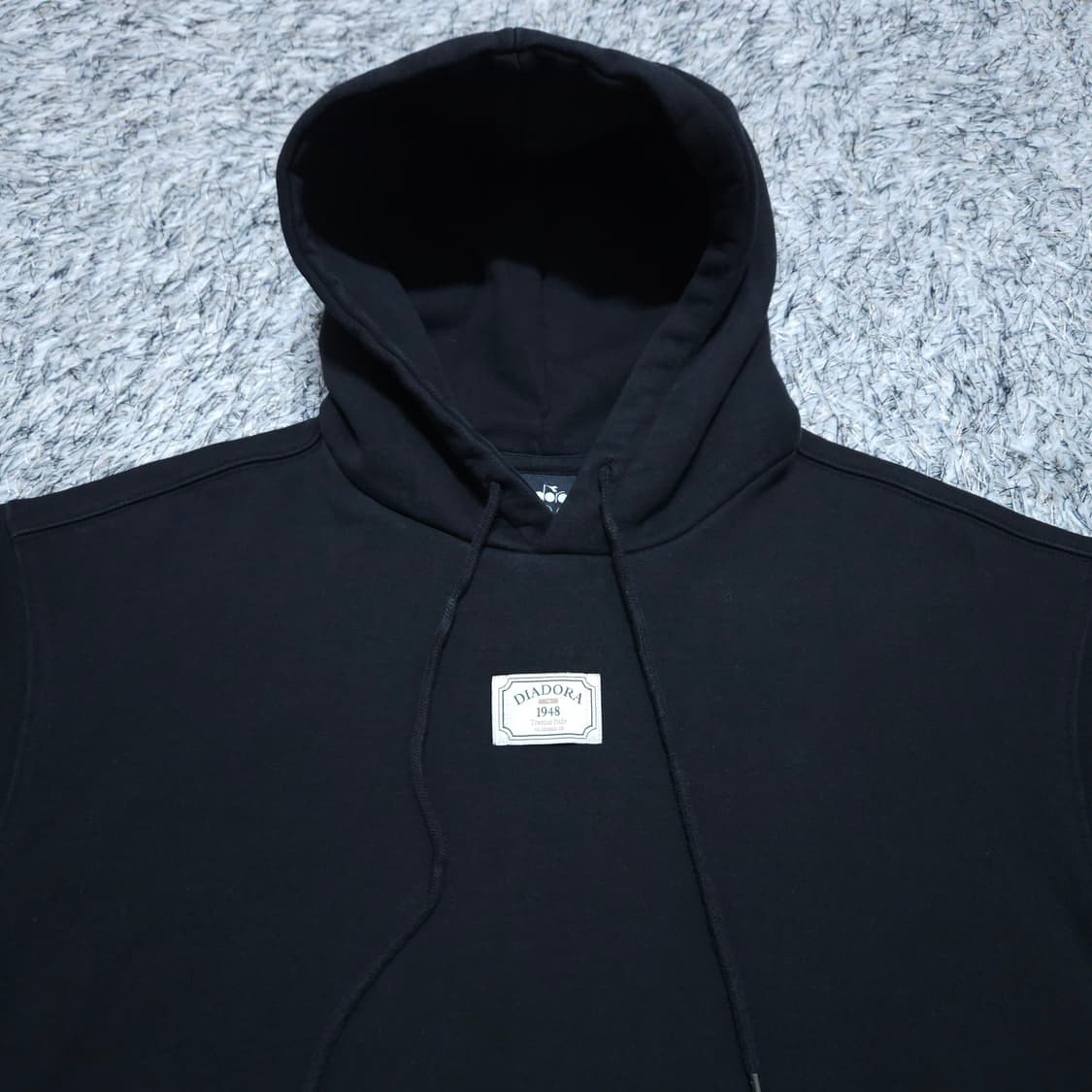 디아도라)100 남자 블랙후디 기모후드티 / 왕눈이샵 상품이미지3