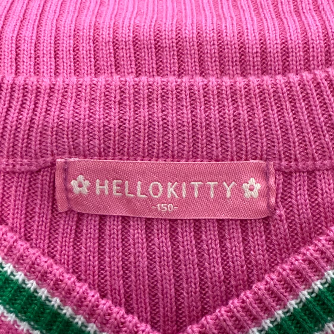 헬로키티 핑크 브이넥 니트 상품이미지5