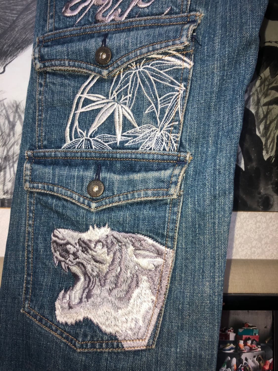 絡繰魂 Patch Work Multi Pocket - 35 상품이미지7