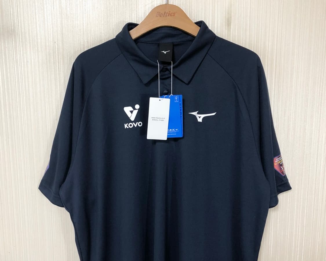 미즈노 2025 KOVO 슈퍼매치 폴로티셔츠 4XL(120) 상품이미지2