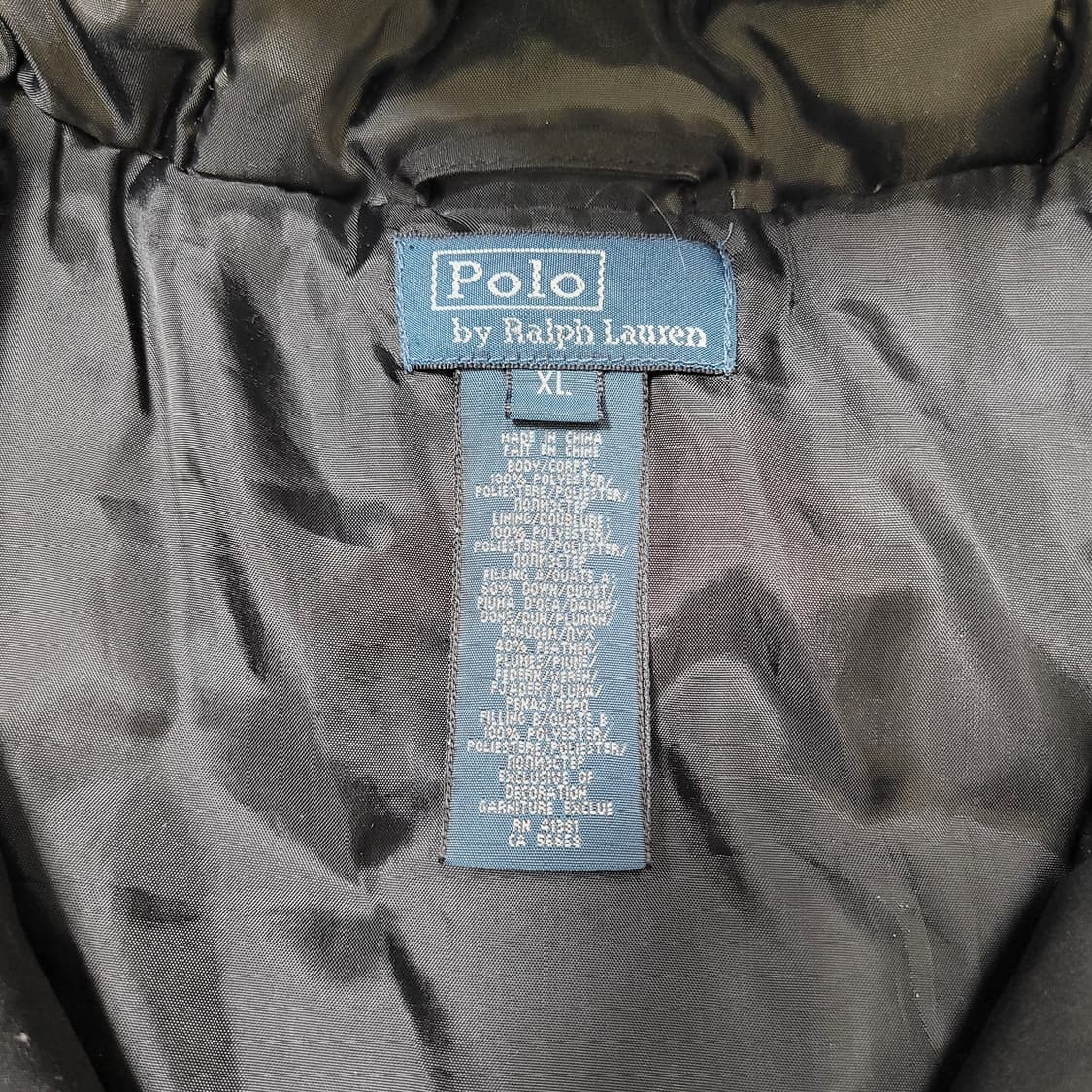 폴로랄프로렌 빅포니 패딩조끼 블랙 상품이미지3