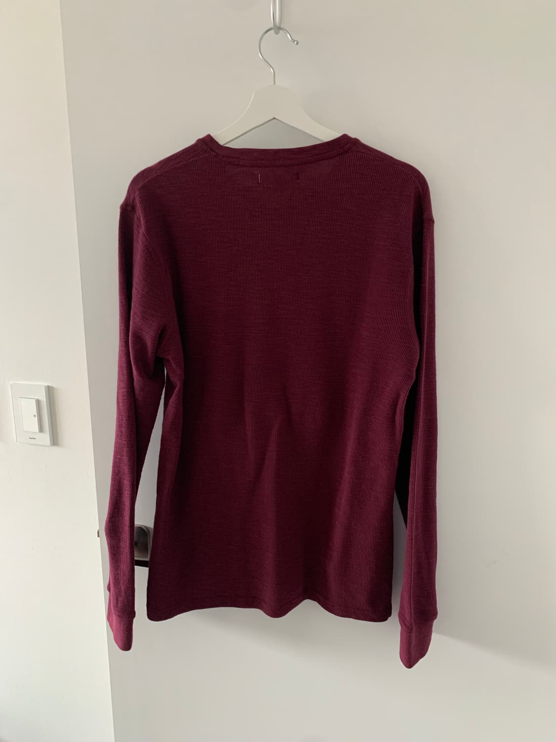 버건디 헨리넥 맨투맨 상품이미지4