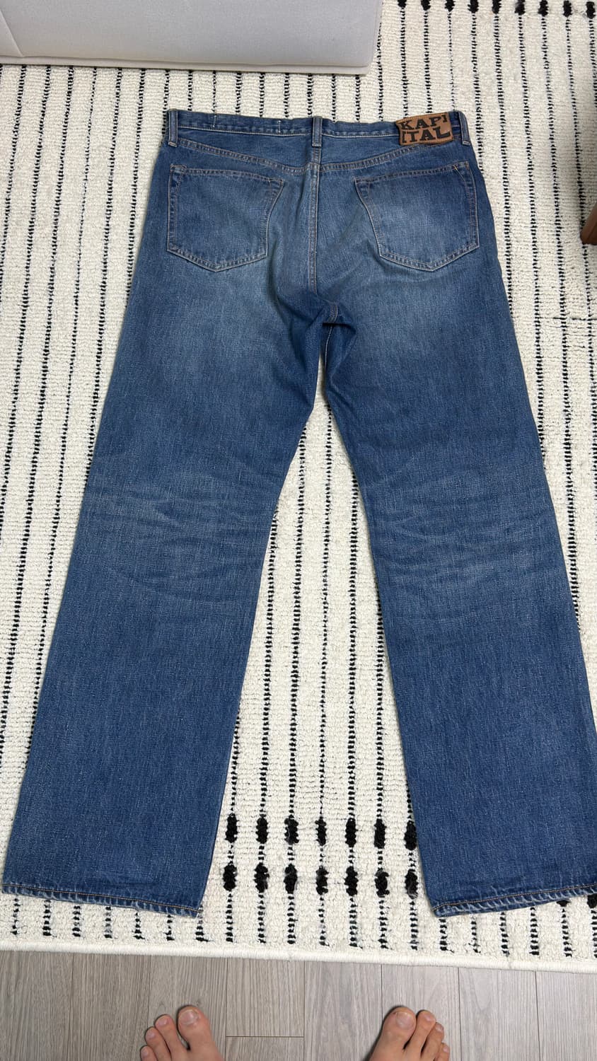 캐피탈 KAPITAL 13.5oz 짐바브웨 데님 TH 몽키 CISCO 상품이미지2