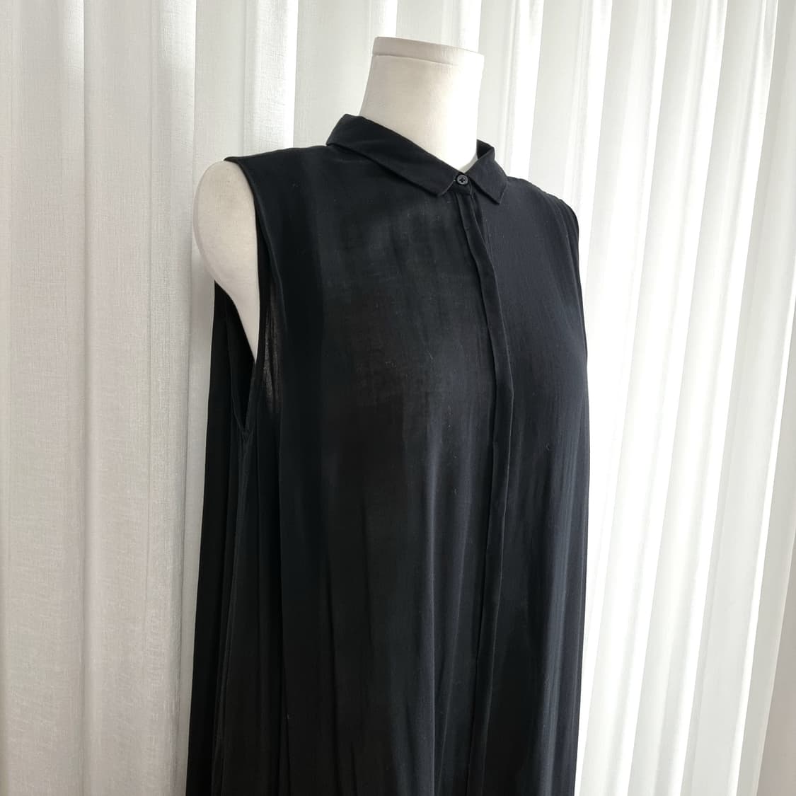 PURE DKNY 도나카란 셔츠원피스 슬리브리스 (44-55추천) 상태굿 상품이미지4