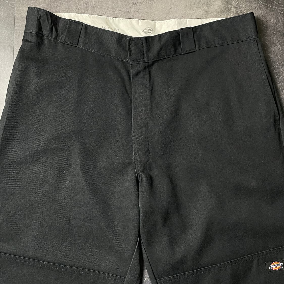 DICKIES 디키즈 빈티지 블랙 더블니 워크 팬츠 A00835 상품이미지2