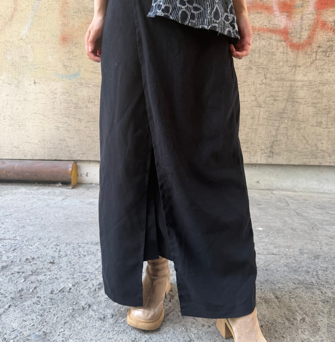 Black Top+skirt set 상품이미지3