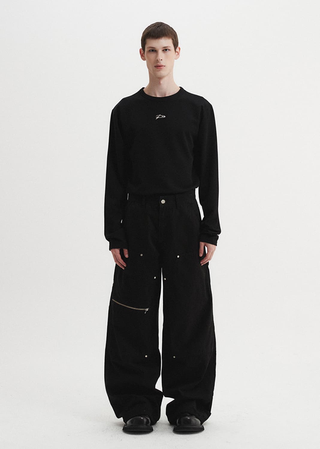 DNSR 카펜터 팬츠 바지 블랙 L 상품이미지3
