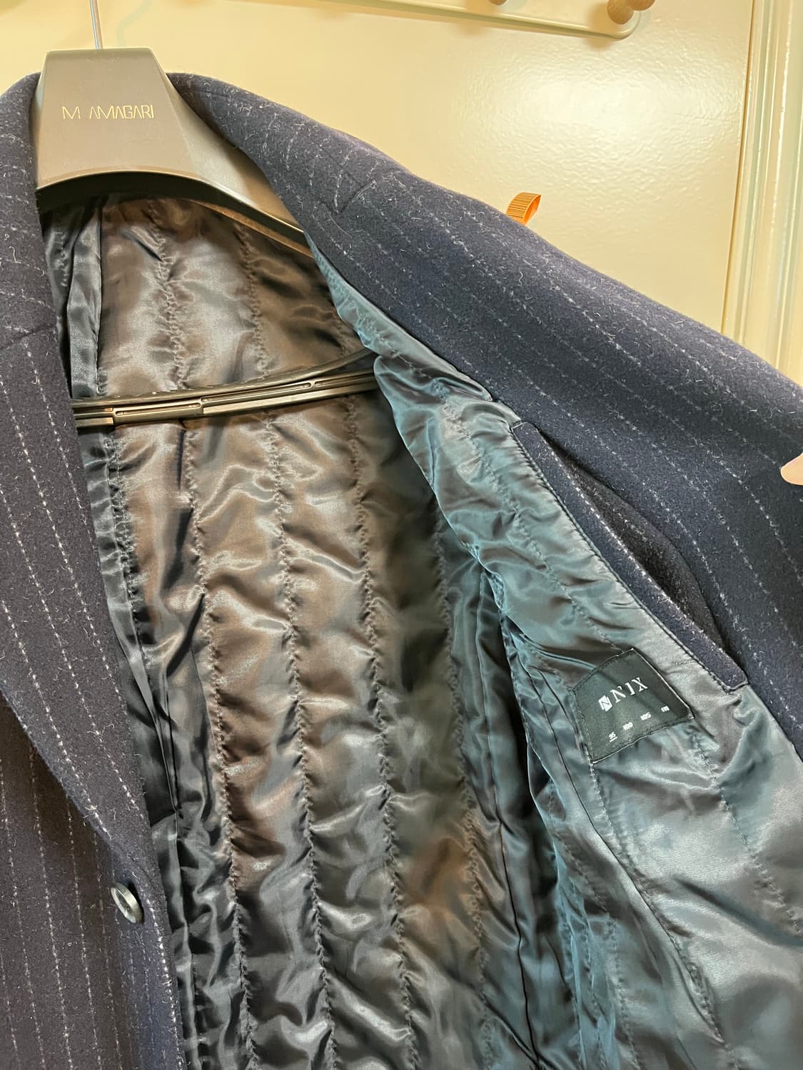 NIX 네이비 스트라이프 코트 95 상품이미지4