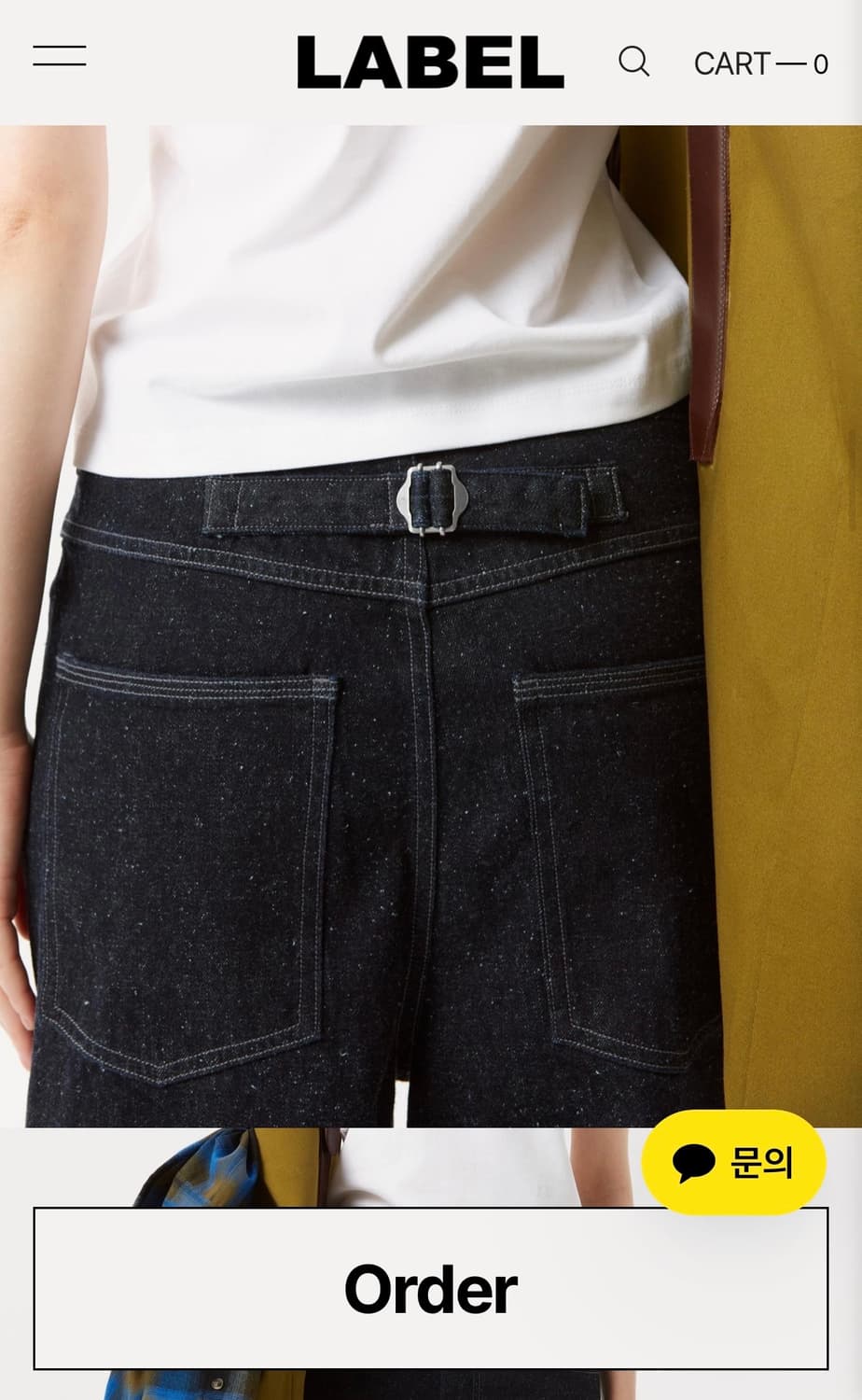 Elwood cinchback wide fit jeans indigo 상품이미지2