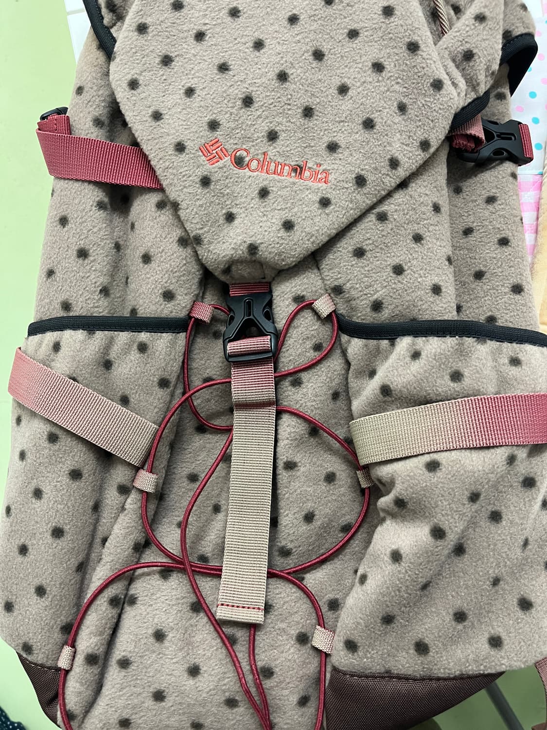 후리스 브라운 도트 리락쿠마깔 백팩 🧸 상품이미지3