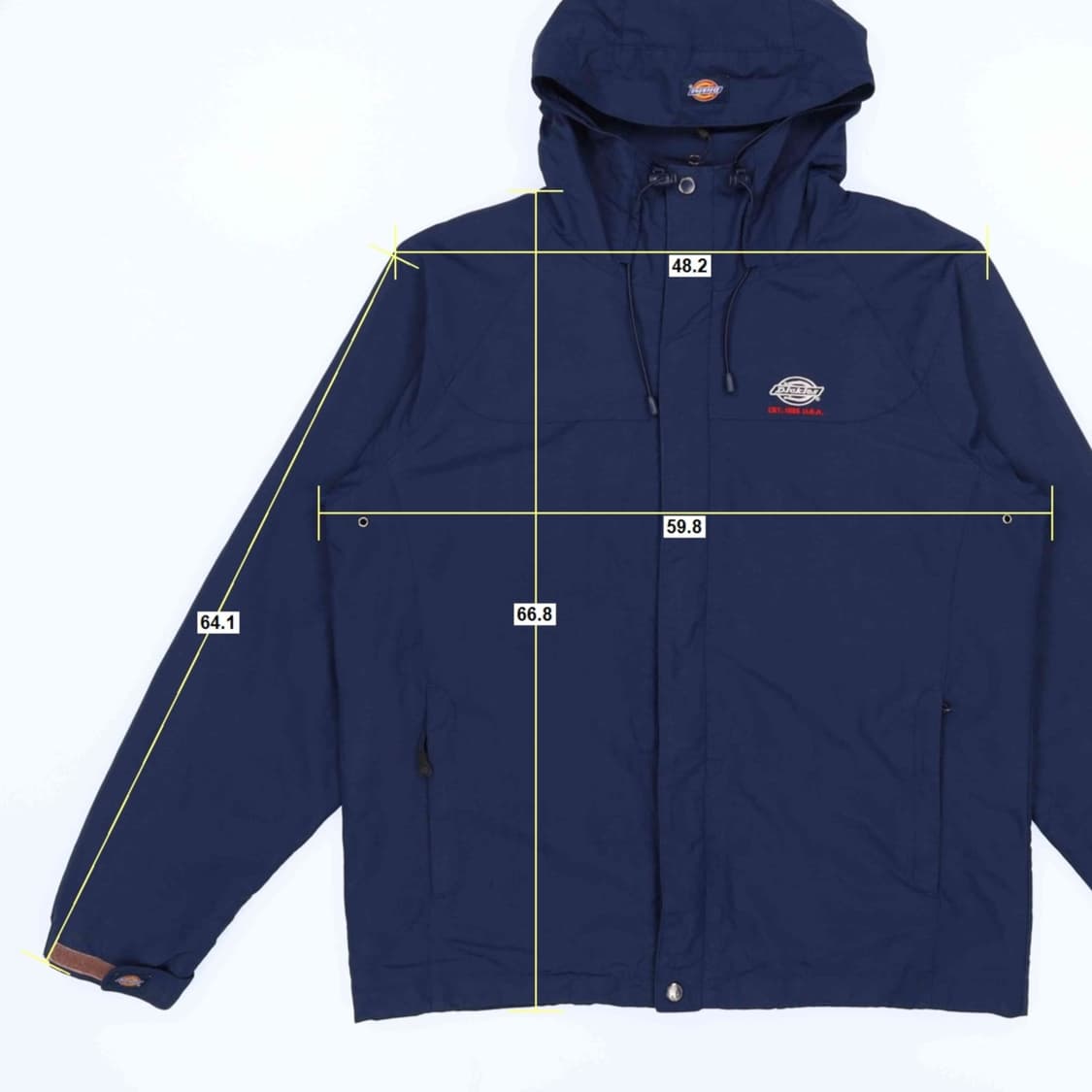 [M] 디키즈 올드스쿨 빈티지 후드 바람막이 점퍼 네이비 3842 상품이미지10
