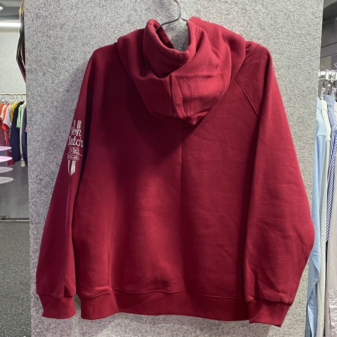 본더치 빅로고 버건디 후드티 B3339 상품이미지4