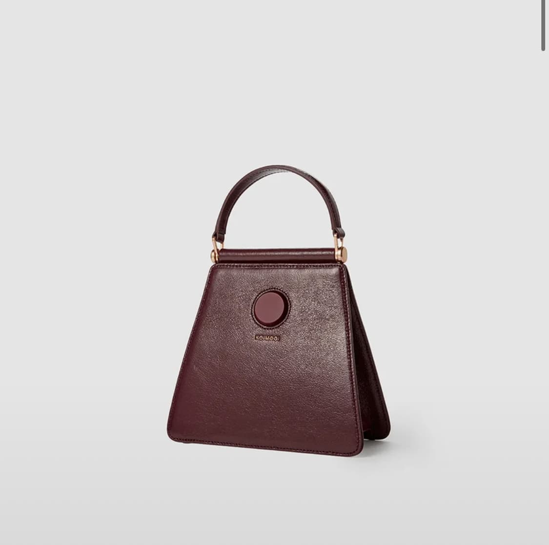 (새제품) 코이무이 소가죽 clip bag 버건디 상품이미지2