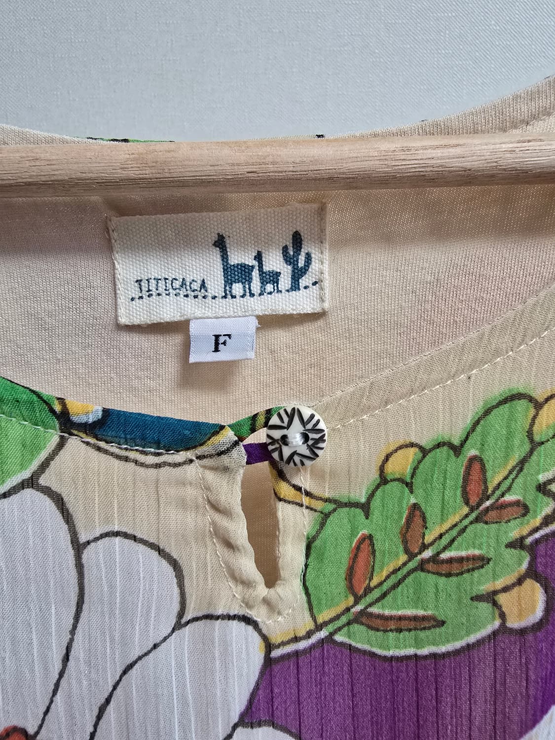 TITICACA 플라워 셔링 롱블라우스 (F) 상품이미지2
